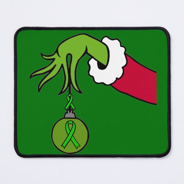 Item preview, The Mean Green One holding a Awareness Ribbon Christmas ball (Green) designed and sold by CaitlynConnor.