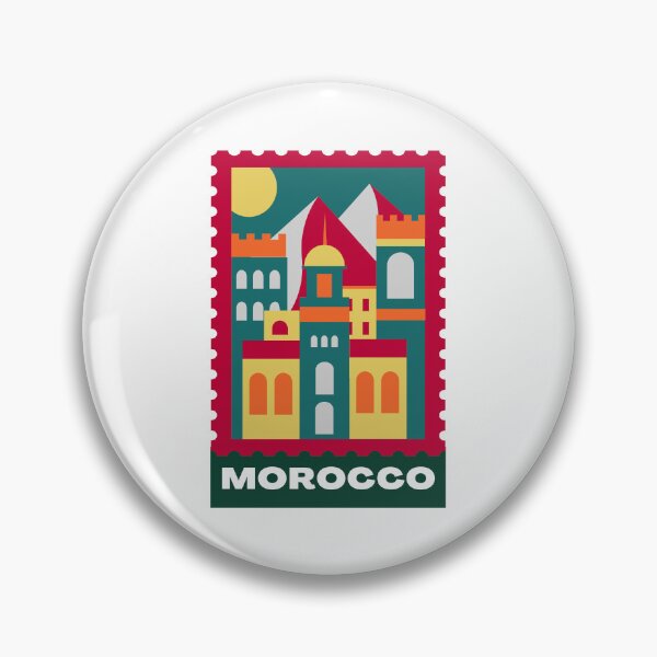 Item preview, Morocco Vintage Stamp Travel poster designed and sold by FOSLIGHT.