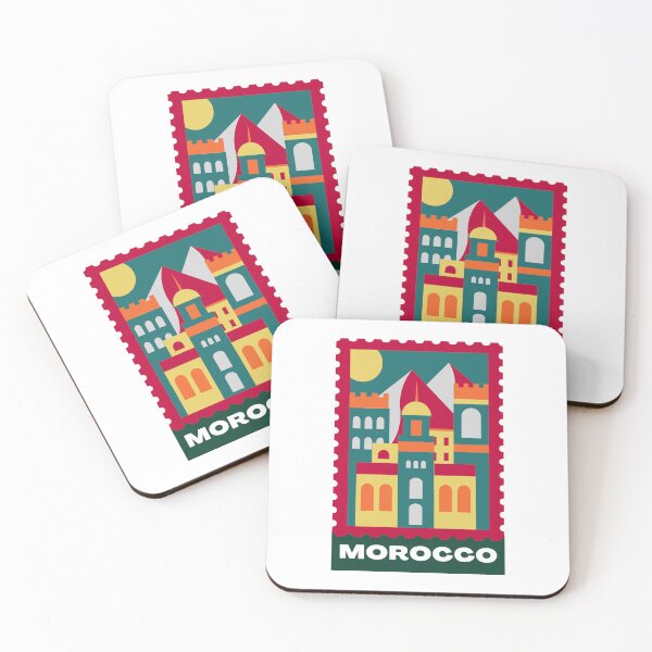 Item preview, Morocco Vintage Stamp Travel poster designed and sold by FOSLIGHT.