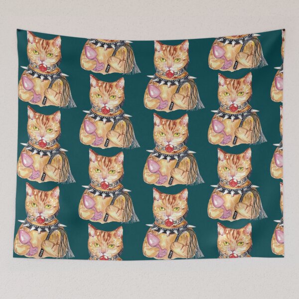 Item preview, BDSM cat Painting Wall  Watercolor   designed and sold by eremin3.