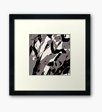 Organic No.2 Abstract #muted #redbubble #artprints #fineart Framed Art Print