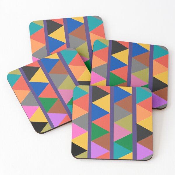 Item preview, Geometric Bright Multi Colour Pattern designed and sold by SeemDev786.