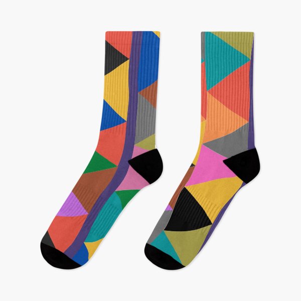 Item preview, Geometric Bright Multi Colour Pattern designed and sold by SeemDev786.