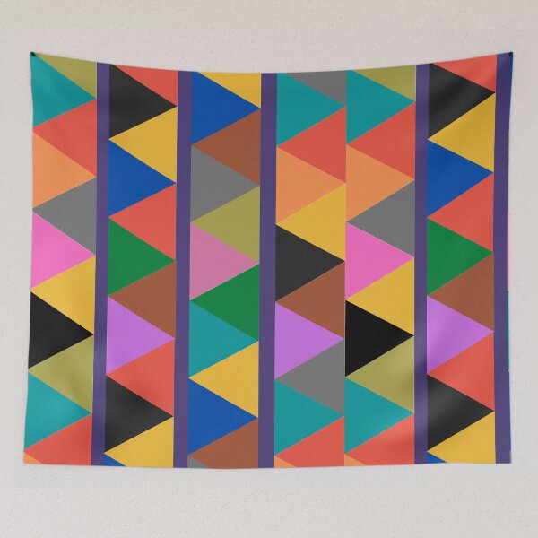 Item preview, Geometric Bright Multi Colour Pattern designed and sold by SeemDev786.