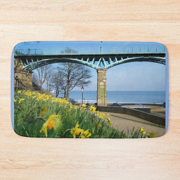 Item preview, Scarborough Cliff Bridge and Daffodils  designed and sold by Alisonchambers2.