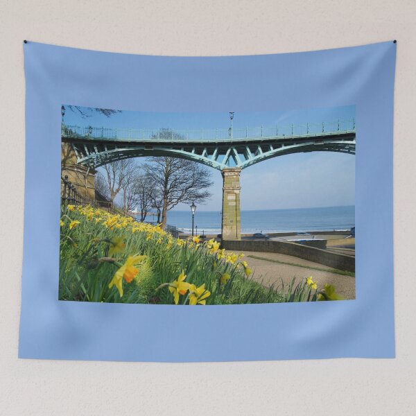 Item preview, Scarborough Cliff Bridge and Daffodils  designed and sold by Alisonchambers2.