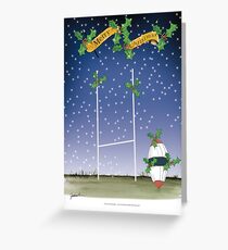 Happy Christmas Rugby Fans Greeting Card