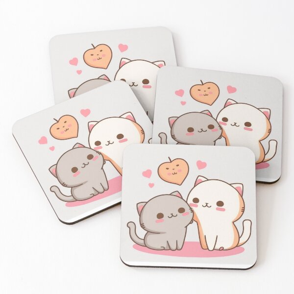 Item preview, Mochi peach cat and Goma designed and sold by ai1art.