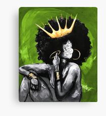 Naturally Queen VI GREEN Canvas Print