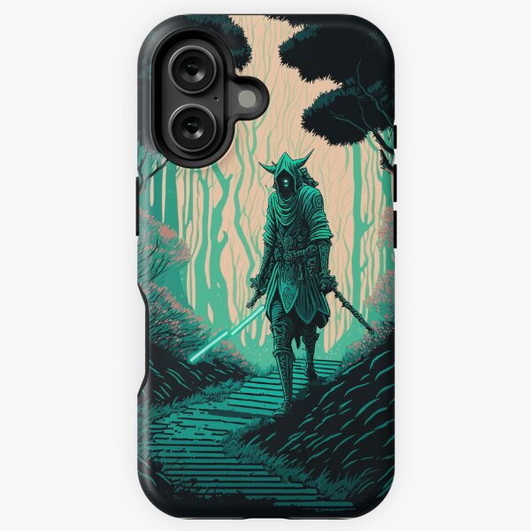 Aperçu de l'œuvre Un guerrier mort-vivant dans une forêt fantastique. créée et vendue par designmadeasy.