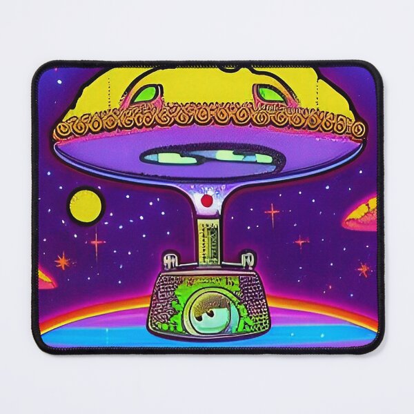 Item preview, Trippy psychedelic colorful UFO designed and sold by Neo-Expression.