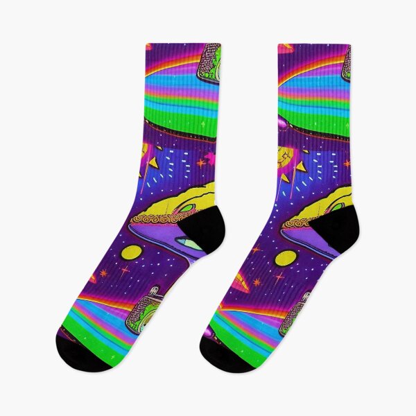 Item preview, Trippy psychedelic colorful UFO designed and sold by Neo-Expression.