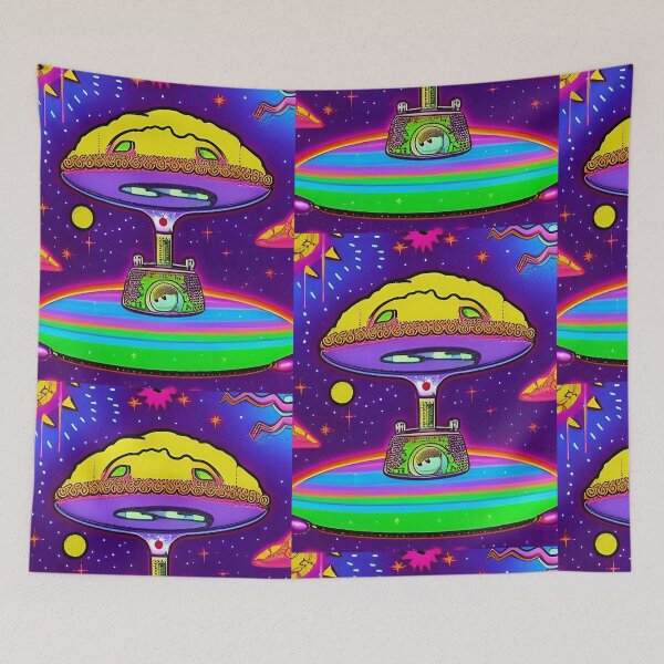 Item preview, Trippy psychedelic colorful UFO designed and sold by Neo-Expression.