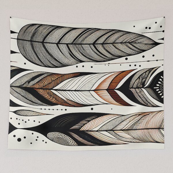Item preview, "Kennedy" - Boho Retro Modern Abstract Pattern designed and sold by HiArtify ❤️.