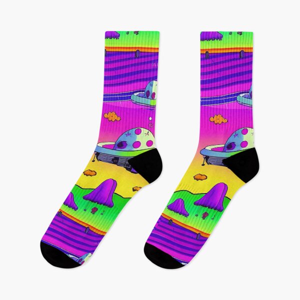 Item preview, Trippy psychedelic colorful UFO designed and sold by Neo-Expression.