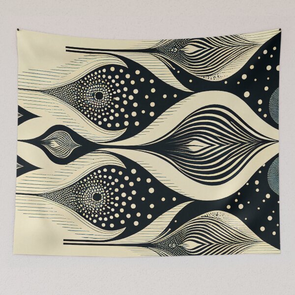 Item preview, "Madelyn" - Boho Retro Modern Abstract Pattern designed and sold by HiArtify ❤️.