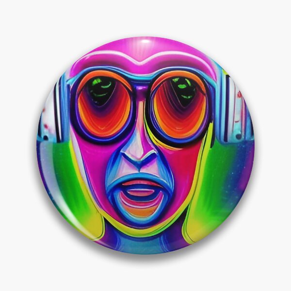 Item preview, Trippy humanoid alien art. Pop art colors designed and sold by Neo-Expression.