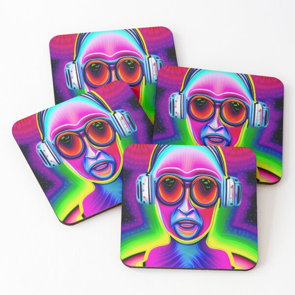 Item preview, Trippy humanoid alien art. Pop art colors designed and sold by Neo-Expression.