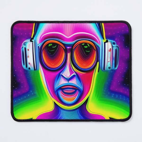 Item preview, Trippy humanoid alien art. Pop art colors designed and sold by Neo-Expression.