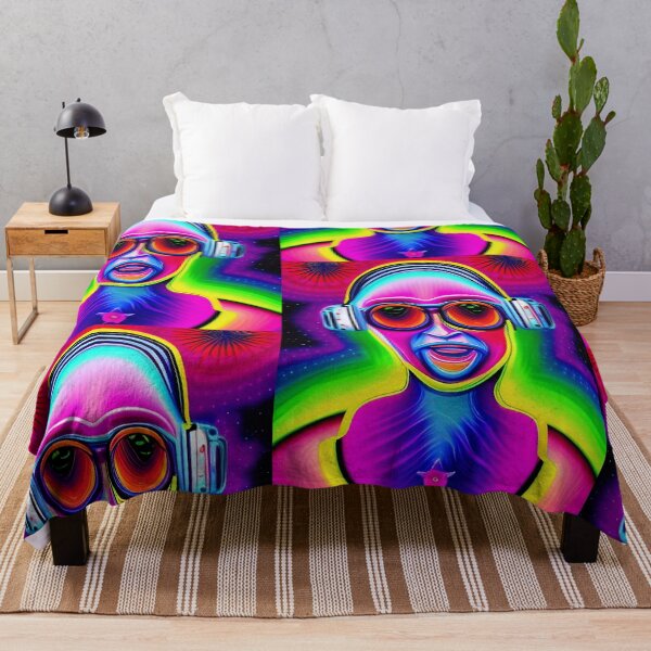 Item preview, Trippy humanoid alien art. Pop art colors designed and sold by Neo-Expression.