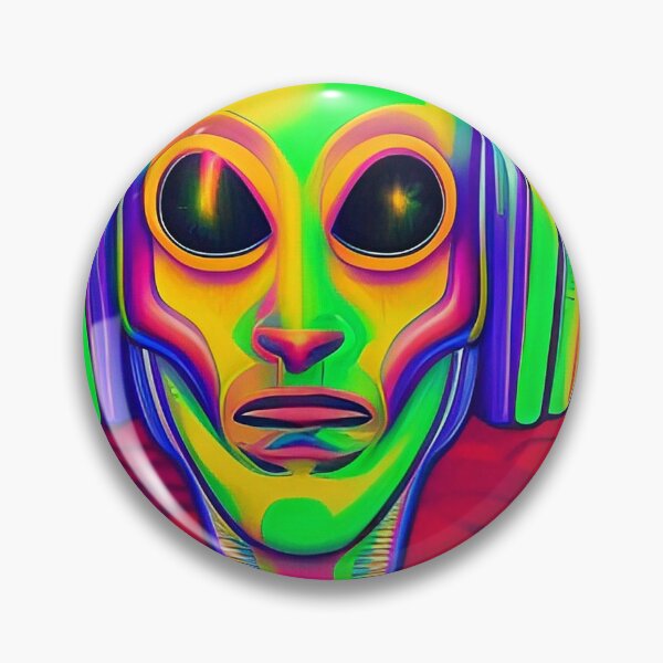 Item preview, Psychedelic trippy alien. Vibrant and colorful designed and sold by Neo-Expression.