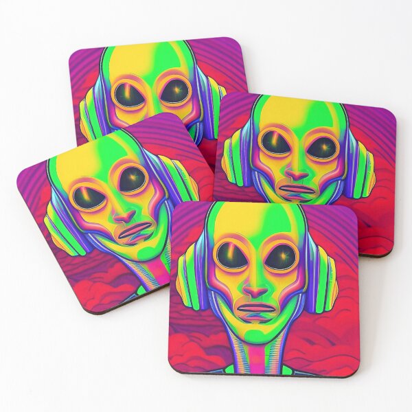 Item preview, Psychedelic trippy alien. Vibrant and colorful designed and sold by Neo-Expression.