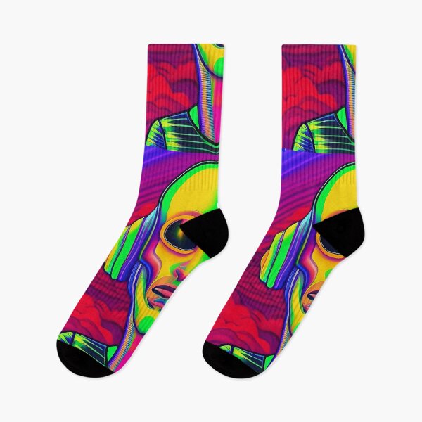 Item preview, Psychedelic trippy alien. Vibrant and colorful designed and sold by Neo-Expression.