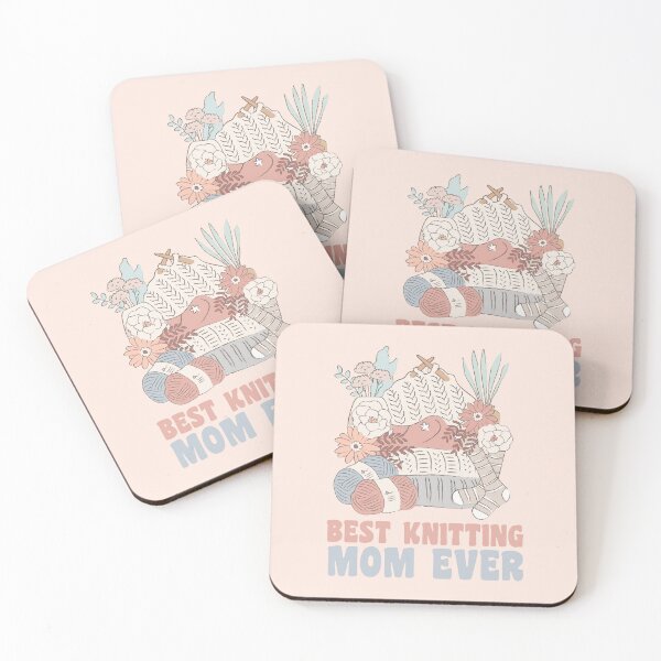 Item preview, Best Knitting Mom Ever Retro Vintage Design designed and sold by CandyDroidMerch.