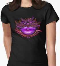 Lippenpflege - Pink Kiss Tailliertes T-Shirt für Frauen