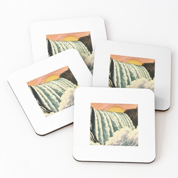 Item preview, Niagara Falls at Sunset | Ukiyo-e Japanese Print Painting designed and sold by ArtworkbyEmmy.
