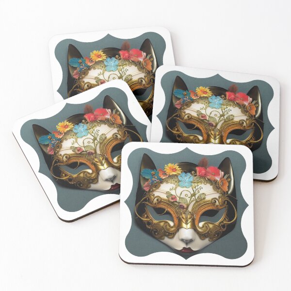 Aperçu de l'œuvre Masque de carnaval de chat créée et vendue par GorinART.