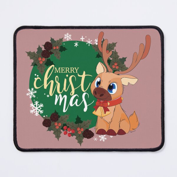 Item preview, Christmas Reindeer Vector Graphics T-shirt Design designed and sold by Cre8iveSkill.