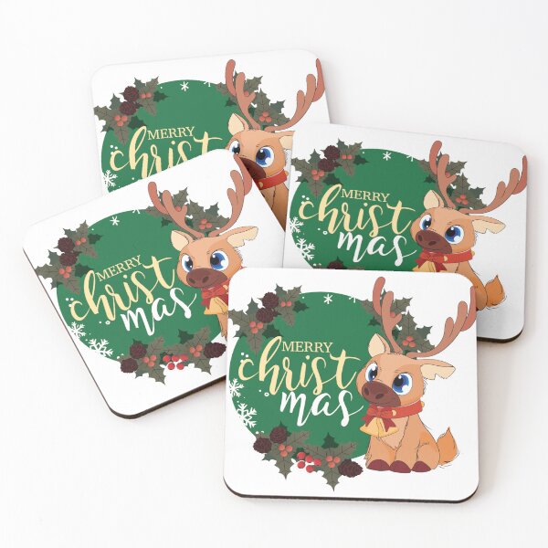 Item preview, Christmas Reindeer Vector Graphics T-shirt Design designed and sold by Cre8iveSkill.