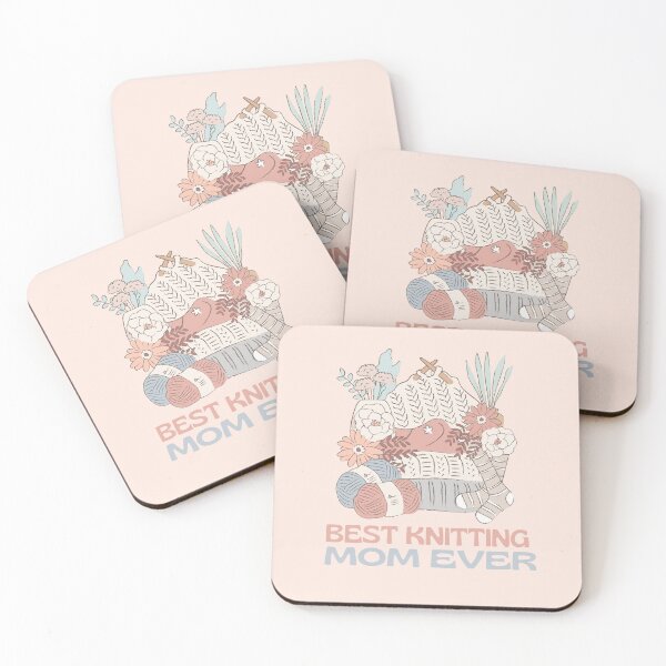 Item preview, Best Knitting Mom Ever Retro Vintage Design designed and sold by CandyDroidMerch.