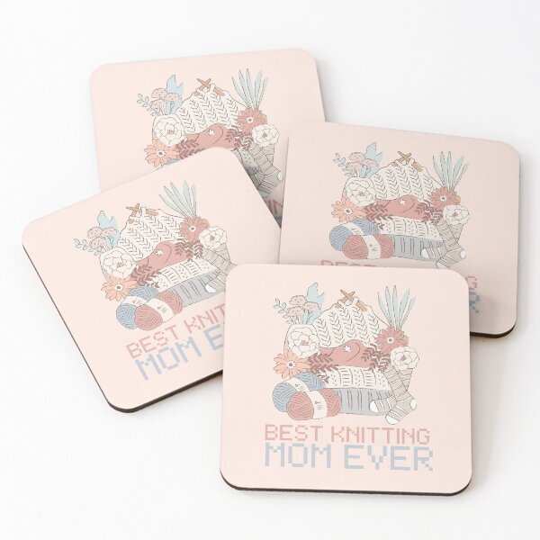 Item preview, Copy of Best Knitting Mom Ever Retro Vintage Design designed and sold by CandyDroidMerch.