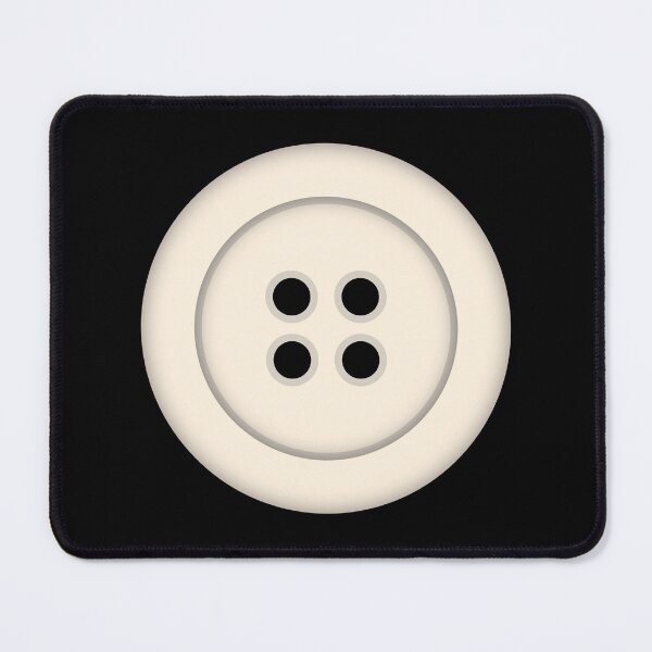 Item preview, Button Single Minimalist Modern Black and Almond Cream designed and sold by kierkegaard.