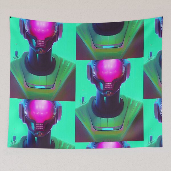 Item preview, 3D alien art. Coloful synthwave style neon designed and sold by Neo-Expression.