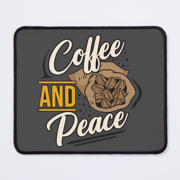 Item preview, Coffee and Peace Typography Quotes designed and sold by halleinstyle.