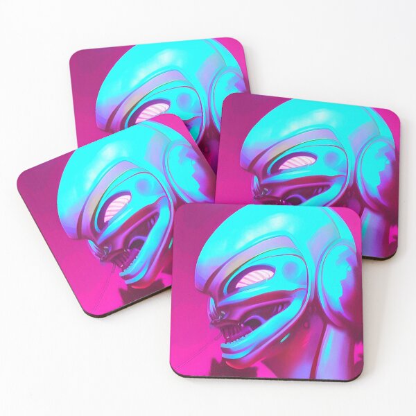 Item preview, 3D alien art. Coloful synthwave style neon designed and sold by Neo-Expression.