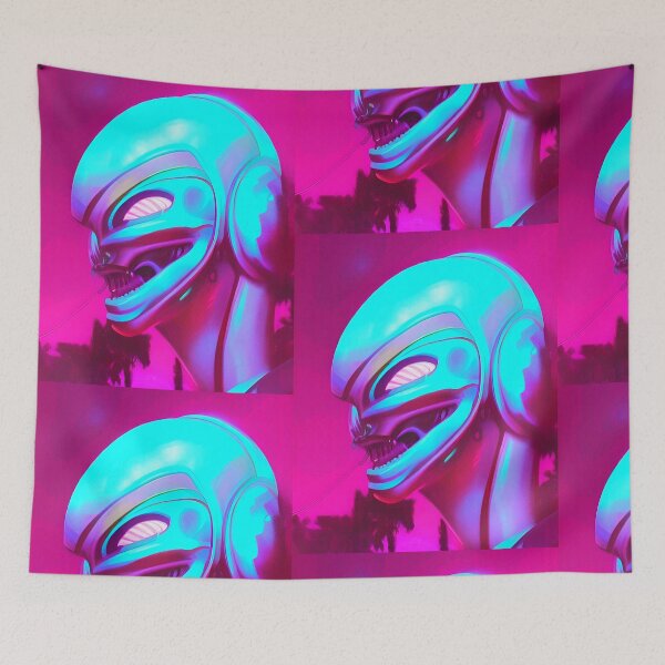 Item preview, 3D alien art. Coloful synthwave style neon designed and sold by Neo-Expression.
