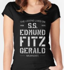 The Legend Lives On S.S. Edmund Fitzgerald Fitted Scoop T-Shirt