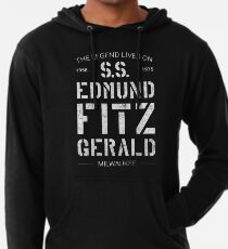 The Legend Lives On S.S. Edmund Fitzgerald Lightweight Hoodie