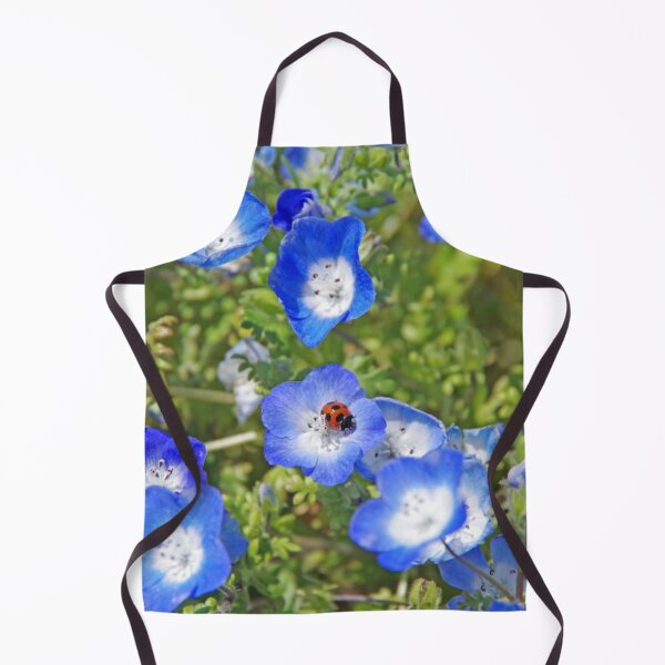 Item preview, Lady bug on blue flowers designed and sold by ArtsOfWonder.