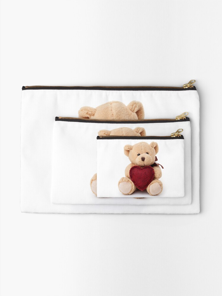 teddy bear with zipper compartment