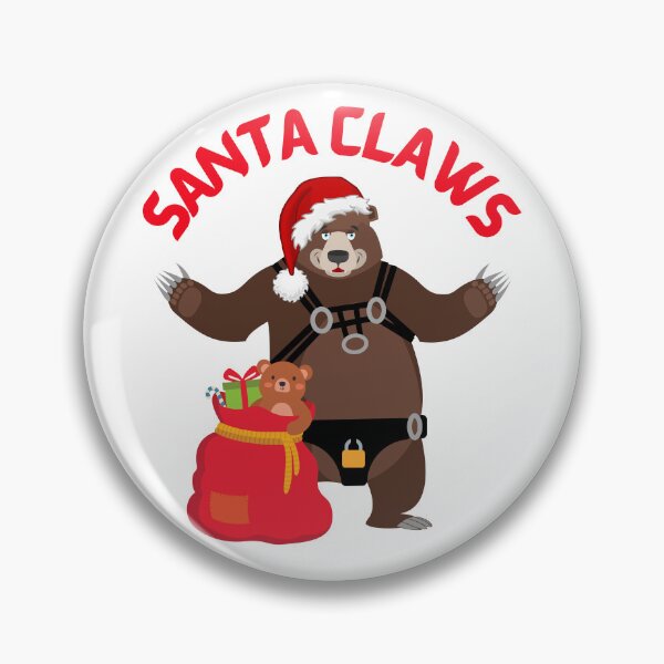 Item preview, WOOFZ® Santa Claws Claus Gay Bear Harness Leather Christmas fur Bears, Chasers and Admirers T-shirt Hat Cap Shirt.   designed and sold by woofz.