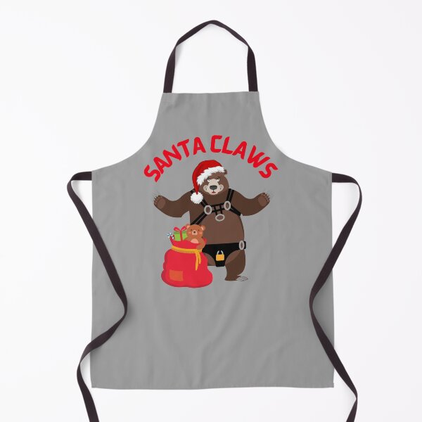 Item preview, WOOFZ® Santa Claws Claus Gay Bear Harness Leather Christmas fur Bears, Chasers and Admirers T-shirt Hat Cap Shirt.   designed and sold by woofz.