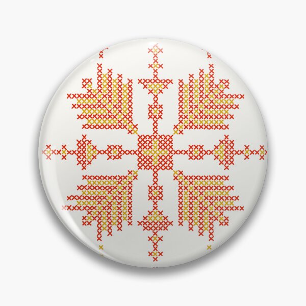 Item preview, Romanian cross stitch flowers designed and sold by Ema Tudose.