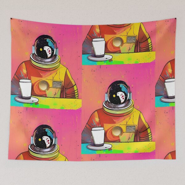 Item preview, Astronaut retro futurism pop art designed and sold by Neo-Expression.