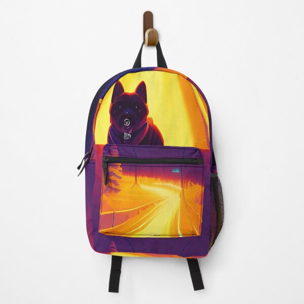 Item preview, Dog winter landscape retro style art designed and sold by Neo-Expression.