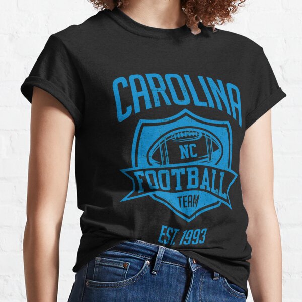Carolina Panthers Shirt Mens Large Team Apparel Crew Neck Football Blue